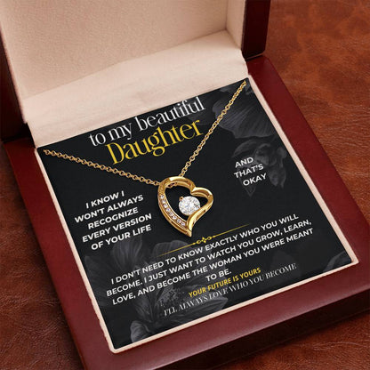 S295 - I’ll Always Love The Woman You Become – Forever Love Necklace From Dad