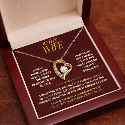 S111 - You’re The One I Want To Tell Everything To – Forever Love Necklace From Husband