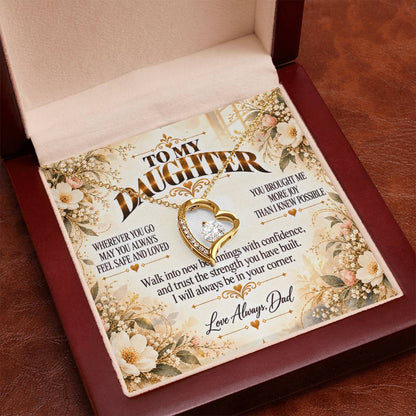 C464 - My Love Will Be Your Quiet Home Wherever Your Journey Takes You - Forever Love Necklace