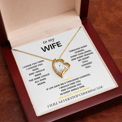 S13 - Never Stop Choosing You – Forever Love Necklace From Husband