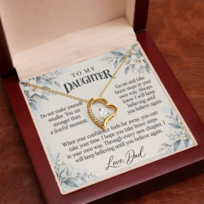 C602 - The Brave Heart You Carry And A Promise To Carry Into New Chapters - Forever Love Necklace