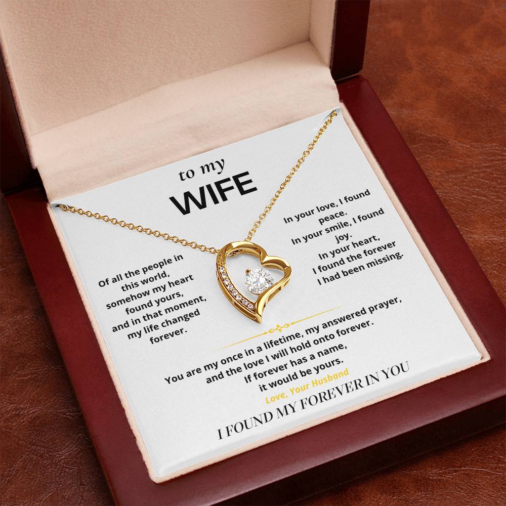 S10 - I Found My Forever In You – Forever Love Necklace From Husband
