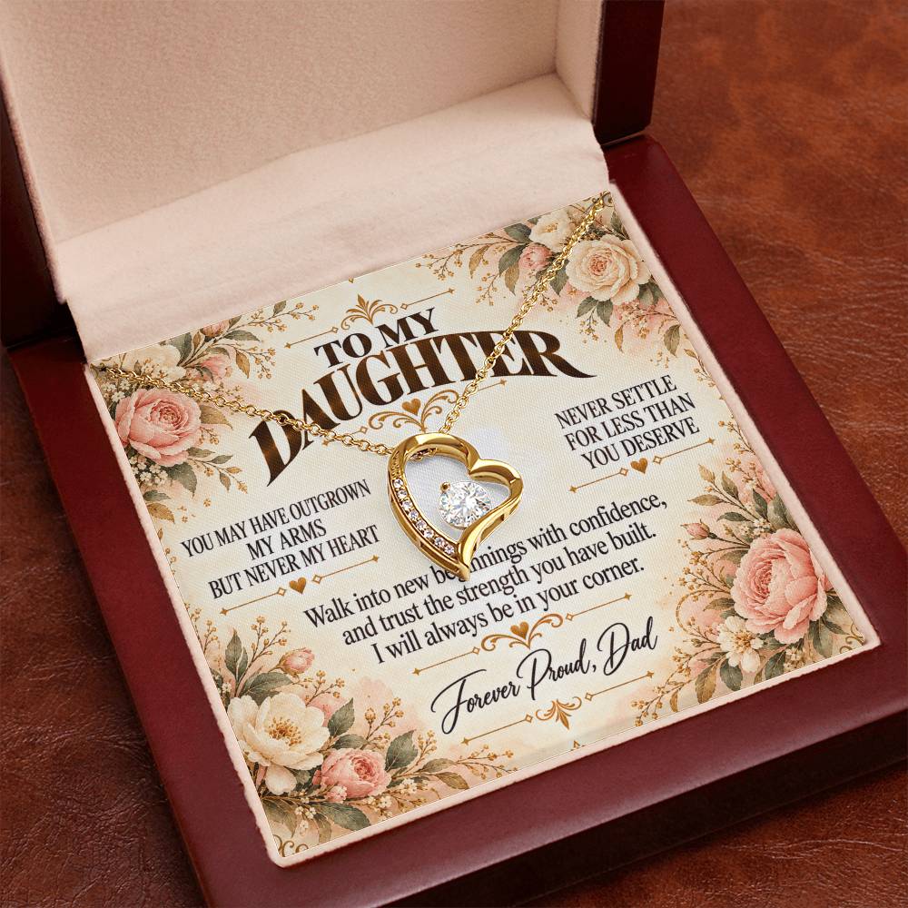 C479 - Your Life Is Yours To Create And I Will Always Be Proud Of The Woman You Become - Forever Love Necklace