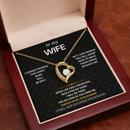 S53 - I Will Hold Your Hand – Forever Love Necklace From Husband