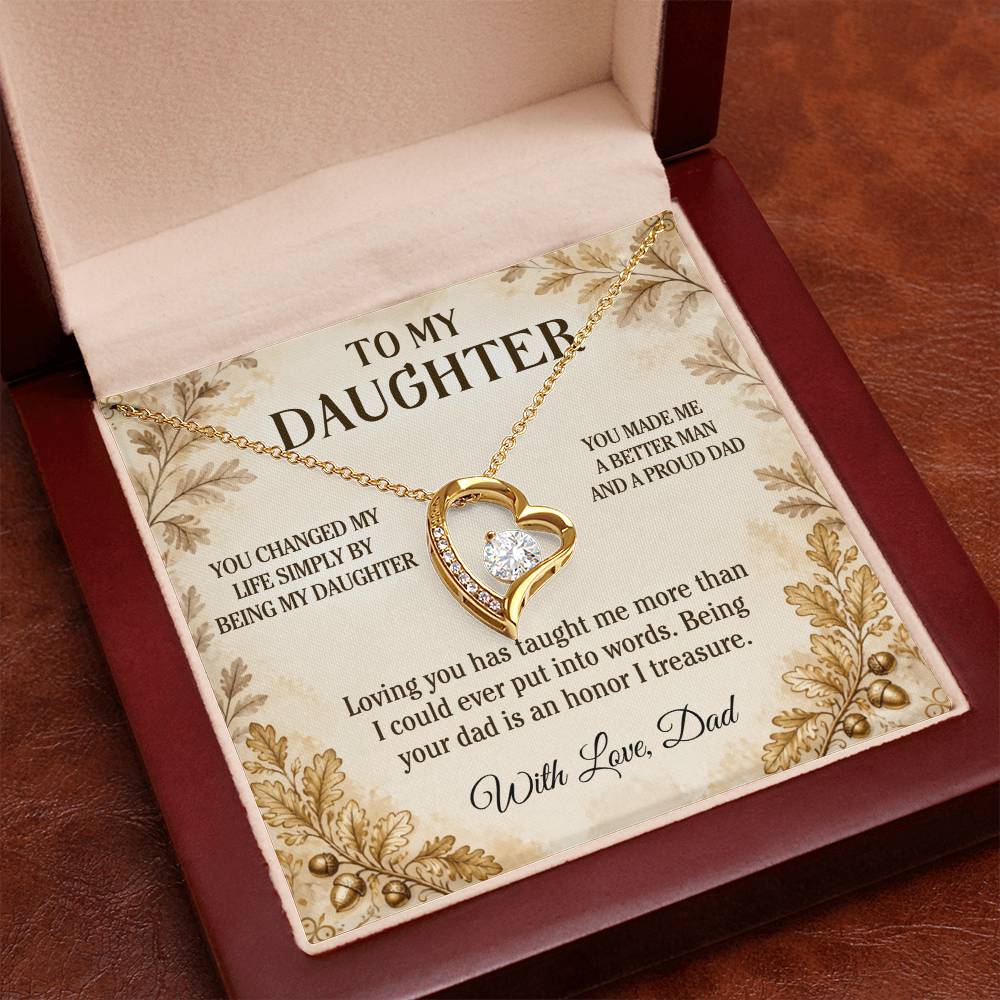 C20 - You Made Me A Better Man Simply By Giving Me The Honor Of Being Your Dad - Forever Love Necklace