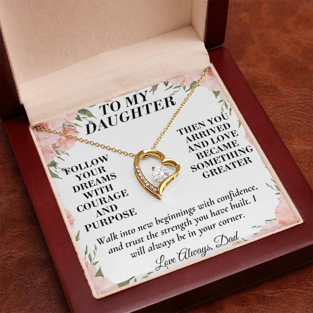 C184 - When You Feel Lost Remember The Love That Raised You Will Always Help Guide You Home - Forever Love Necklace