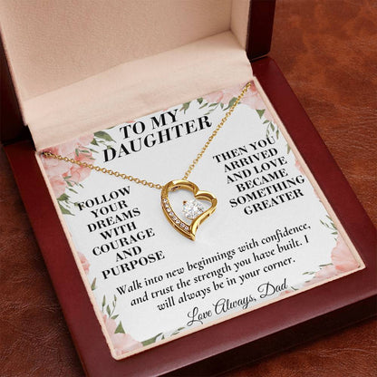 C184 - When You Feel Lost Remember The Love That Raised You Will Always Help Guide You Home - Forever Love Necklace