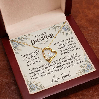 C619 - After The Heartbreak And A Memory That Time Cannot Take Away - Forever Love Necklace