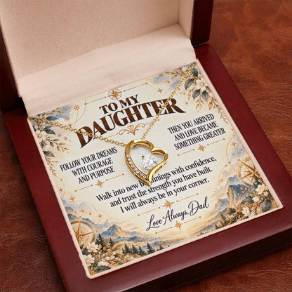 C384 - When You Feel Lost Remember The Love That Raised You Will Always Help Guide You Home - Forever Love Necklace