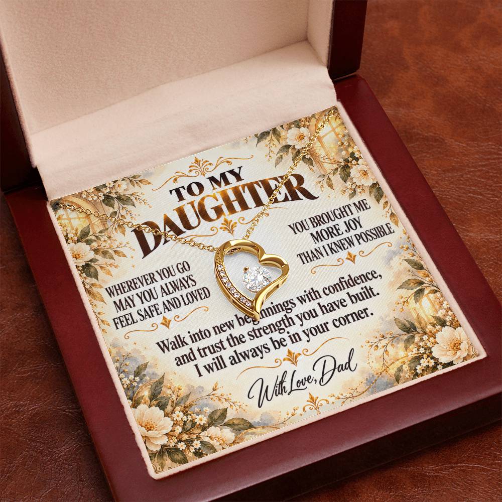 C314 - My Love Will Be Your Quiet Home Wherever Your Journey Takes You - Forever Love Necklace