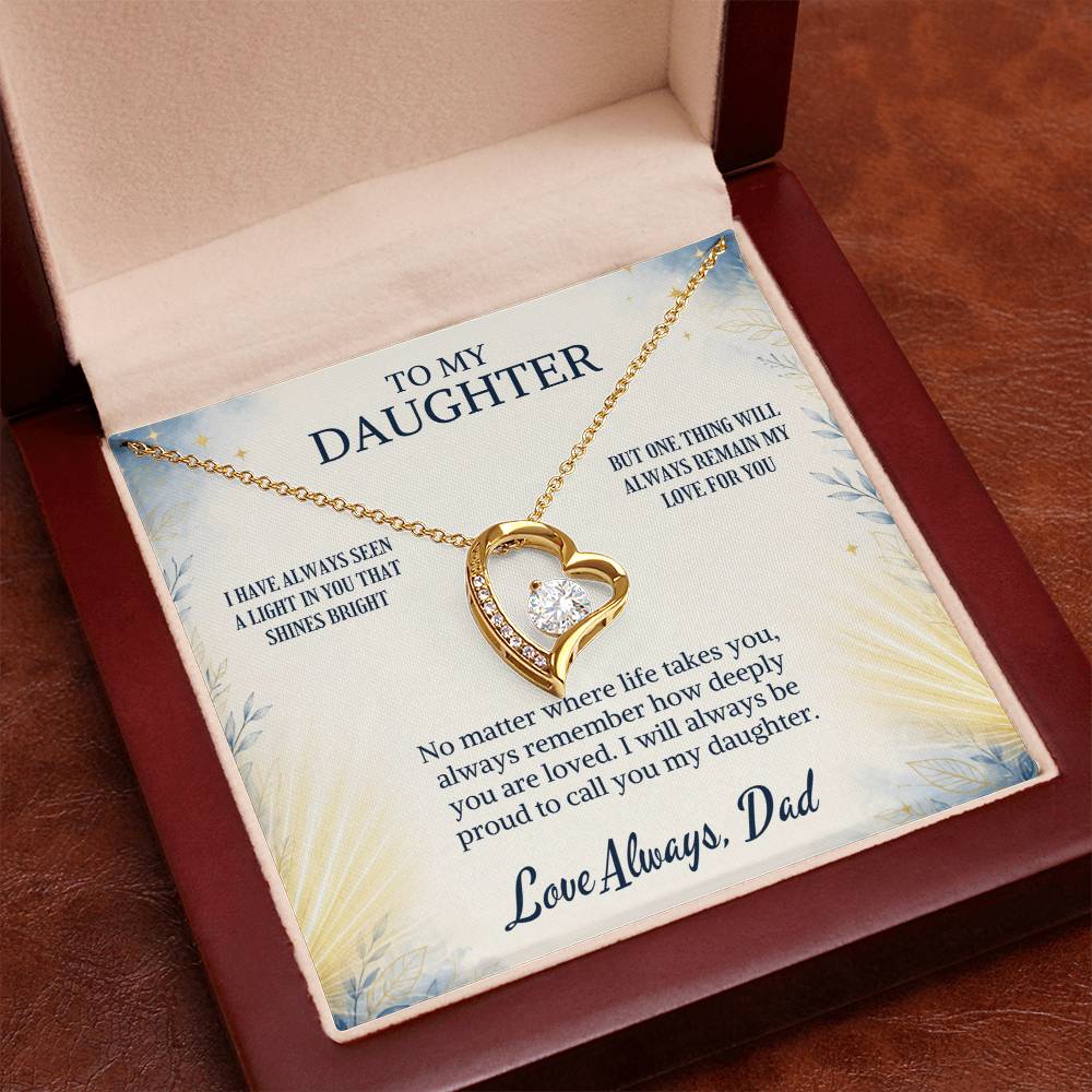 C96 - When Life Asks You To Be Strong Remember You Have Always Been Stronger Than You Know - Forever Love Necklace