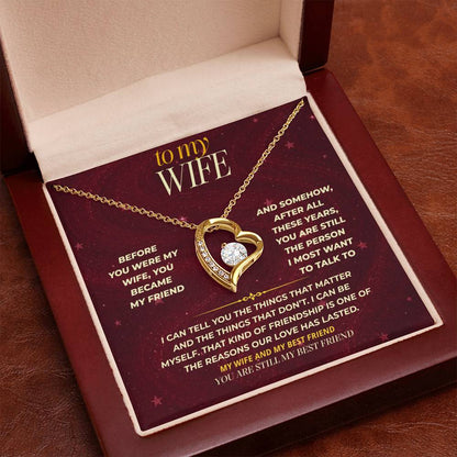 S174 - You Are Still My Best Friend – Forever Love Necklace From Husband