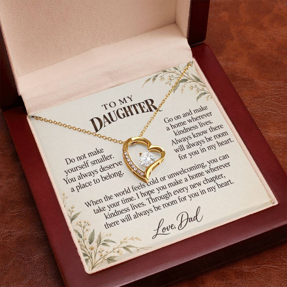 C527 - The Front Door Is Always Open And A Promise To Carry Into New Chapters - Forever Love Necklace