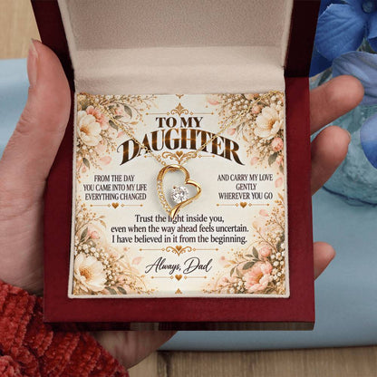 C490 - If You Ever Forget How Special You Are Remember Dad Has Never Forgotten For A Single Day - Forever Love Necklace