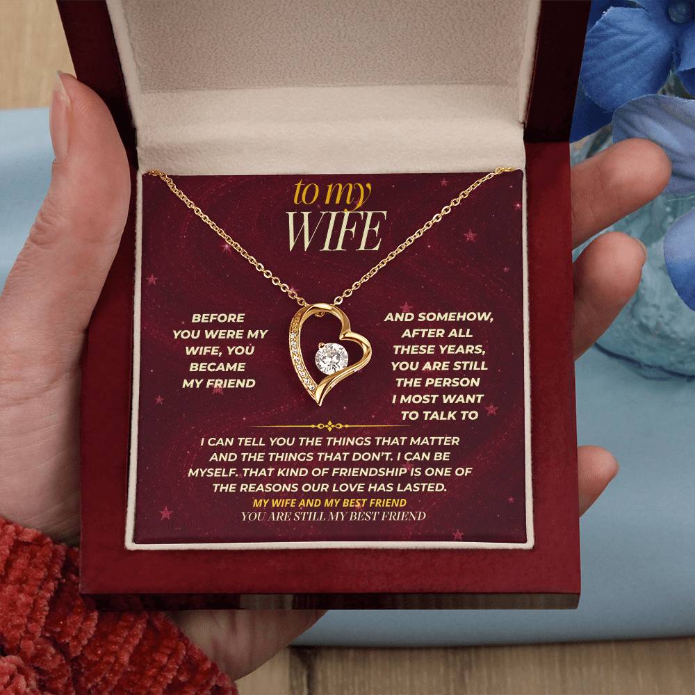 S174 - You Are Still My Best Friend – Forever Love Necklace From Husband