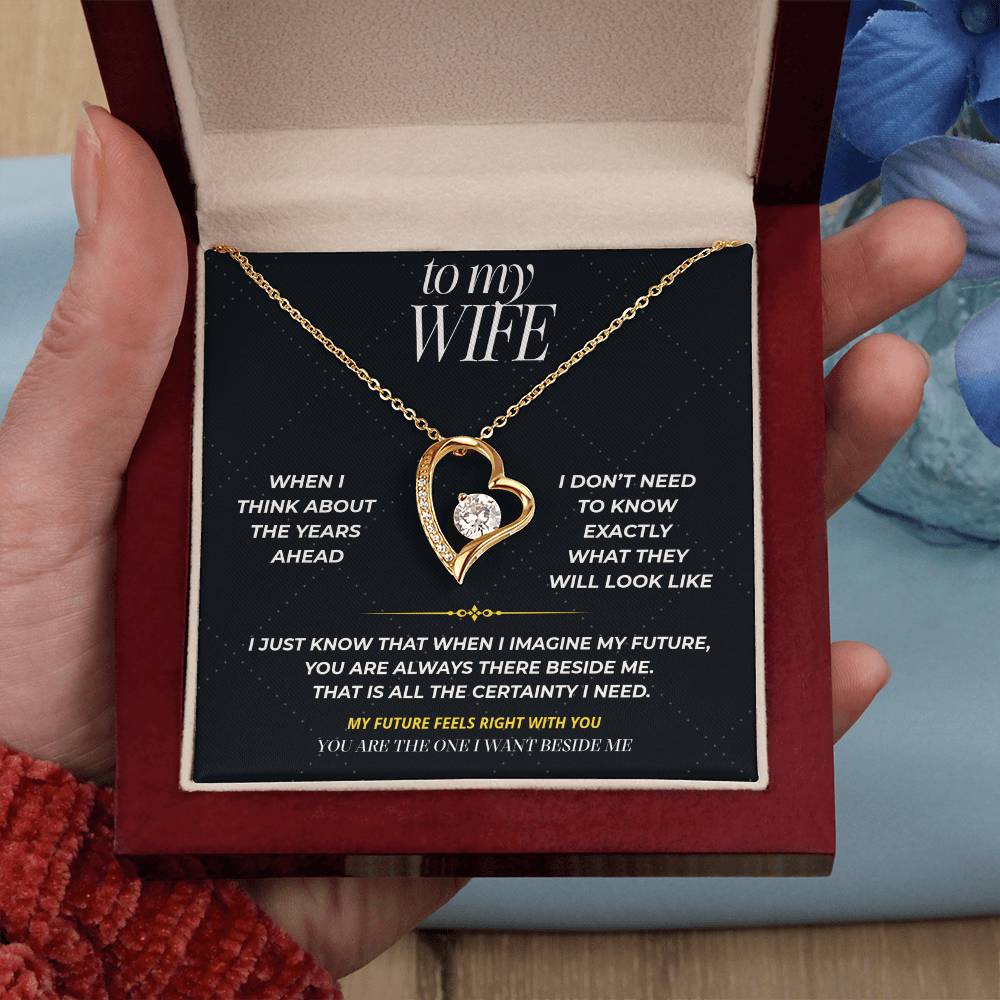 S96 - You’re The One I Want Beside Me – Forever Love Necklace From Husband