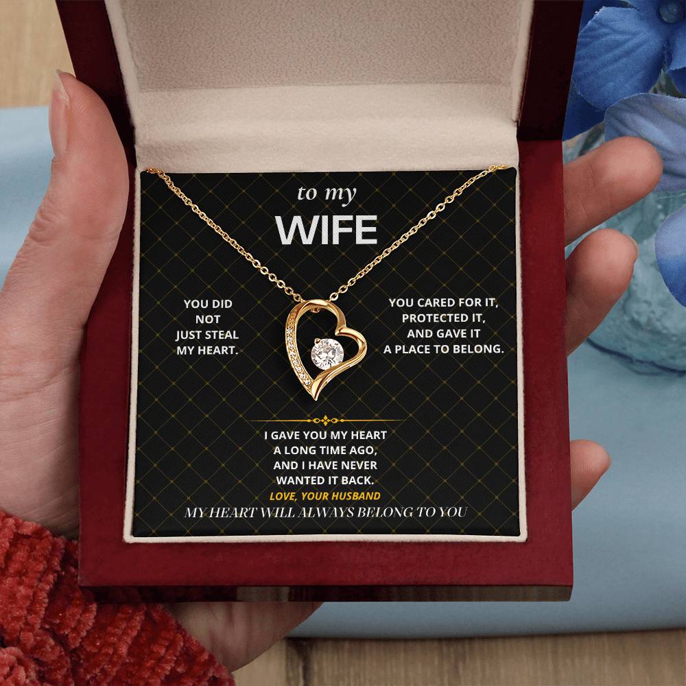 S66 - My Heart Belongs To You – Forever Love Necklace From Husband