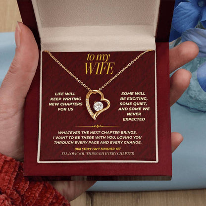 S113 - I’ll Love You In Every Chapter – Forever Love Necklace From Husband