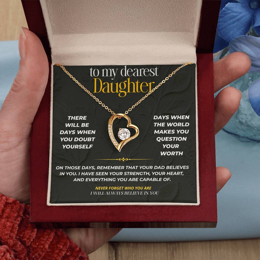 S210 - I’ll Always Believe In You – Forever Love Necklace From Dad