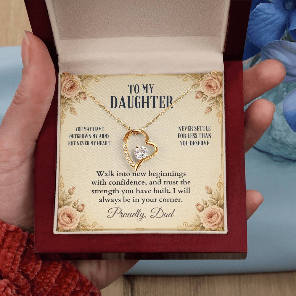 C54 - You Will Forever Be My Little Girl And One Of The Greatest Blessings Of My Life - Forever Love Necklace