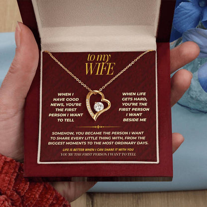 S111 - You’re The One I Want To Tell Everything To – Forever Love Necklace From Husband