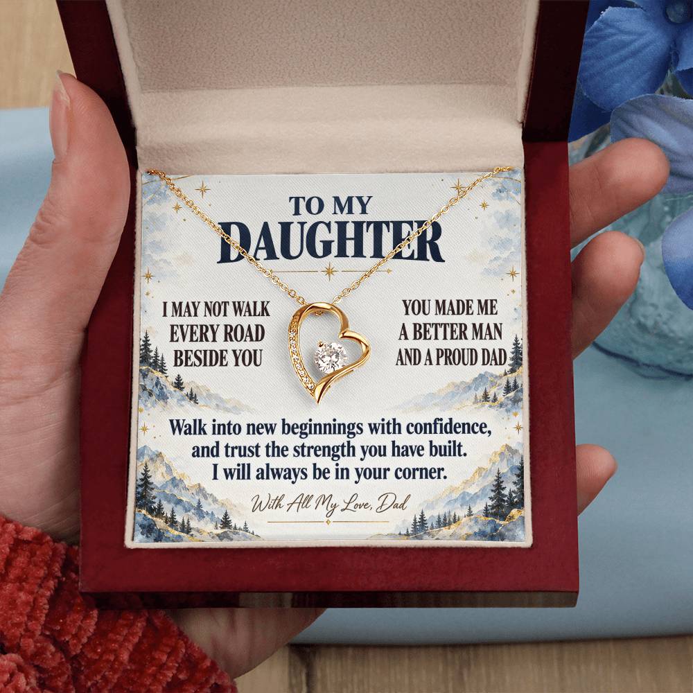 C349 - The Greatest Gift Life Gave Me Was The Chance To Love You As Your Dad - Forever Love Necklace
