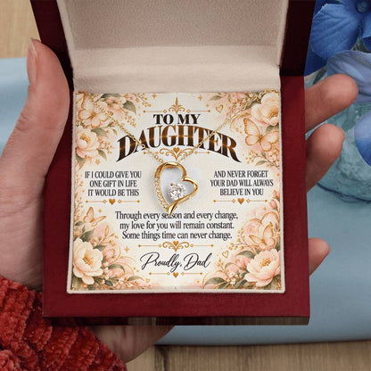 C478 - Dad’s Love Is A Promise That Time Distance And Change Can Never Break - Forever Love Necklace