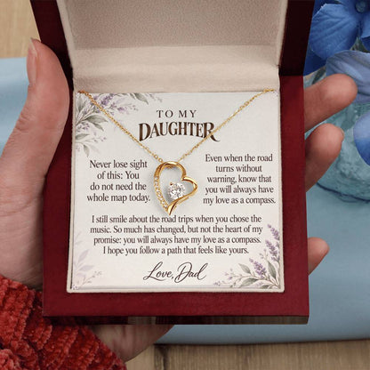 C579 - The Long Road Ahead And A Memory That Time Cannot Take Away - Forever Love Necklace