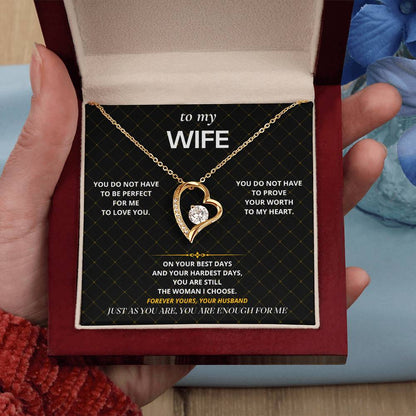 S62 - You Are Enough – Forever Love Necklace From Husband