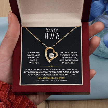 S95 - I’ll Hold Your Hand Through It All – Forever Love Necklace From Husband
