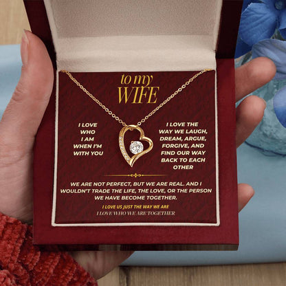 S115 - I Love Who We Are Together – Forever Love Necklace From Husband