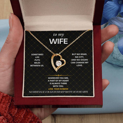 S75 - No Matter The Distance – Forever Love Necklace From Husband