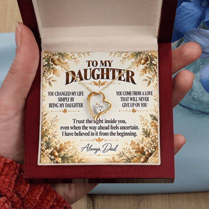 C370 - You Made Me A Better Man Simply By Giving Me The Honor Of Being Your Dad - Forever Love Necklace