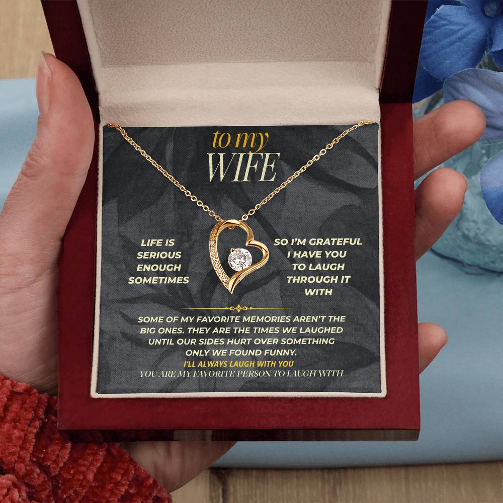 S154 - You’re The One I Want To Laugh With – Forever Love Necklace From Husband
