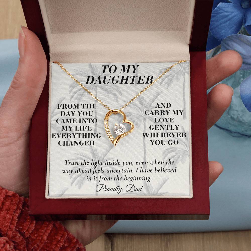 C190 - If You Ever Forget How Special You Are Remember Dad Has Never Forgotten For A Single Day - Forever Love Necklace