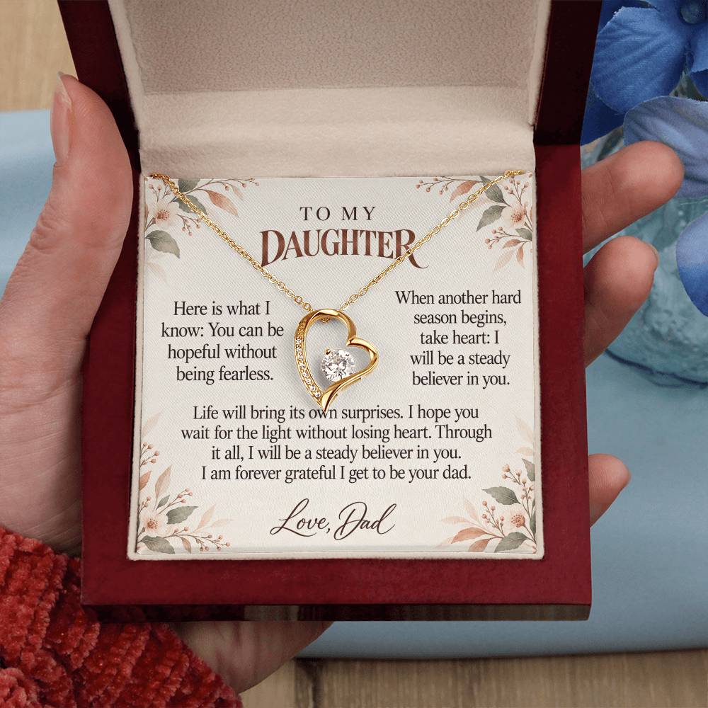 C594 - The Long Distance Hug And A Memory That Time Cannot Take Away - Forever Love Necklace