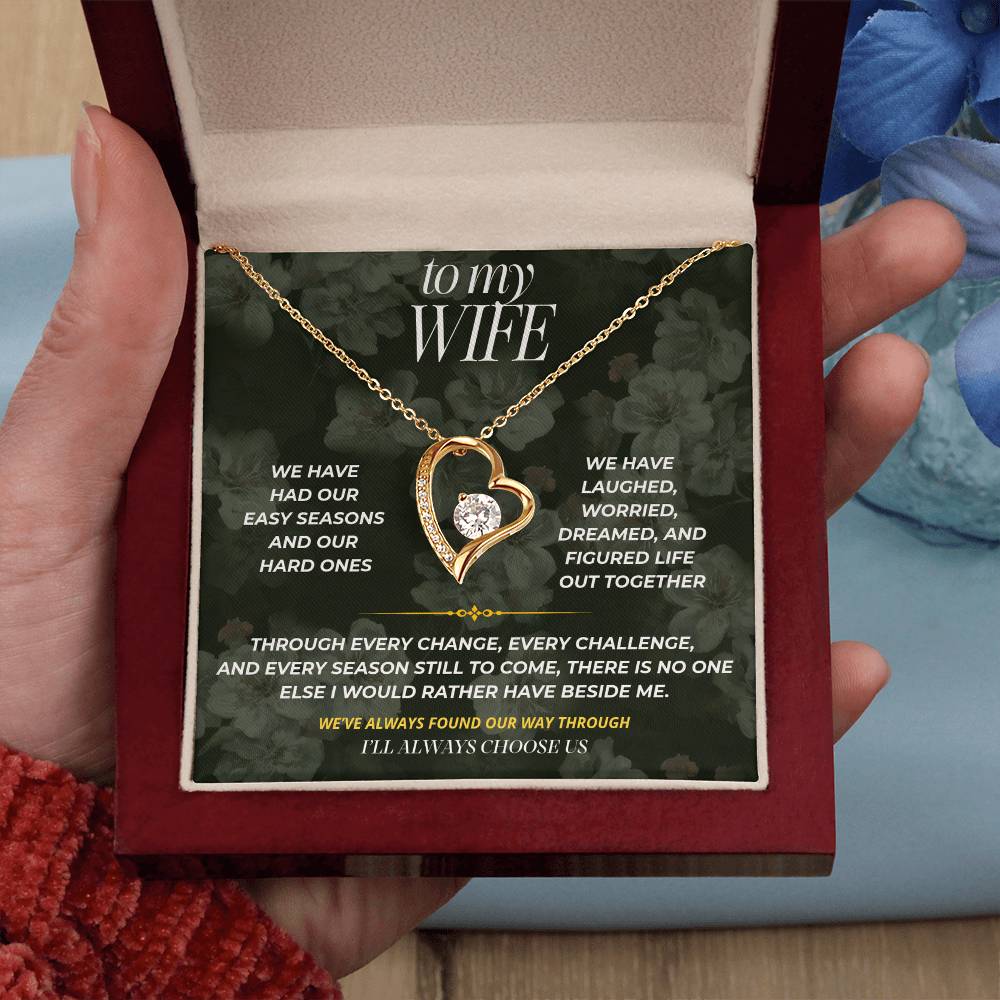 S84 - Through Every Season Of Life – Forever Love Necklace From Husband