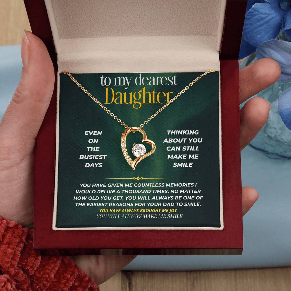 S245 - You Are My Forever Reason To Smile – Forever Love Necklace From Dad