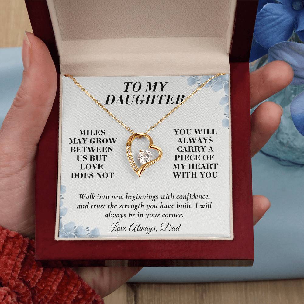 C144 - The Love Between A Father And Daughter Becomes A Legacy That Lives Beyond Every Season - Forever Love Necklace