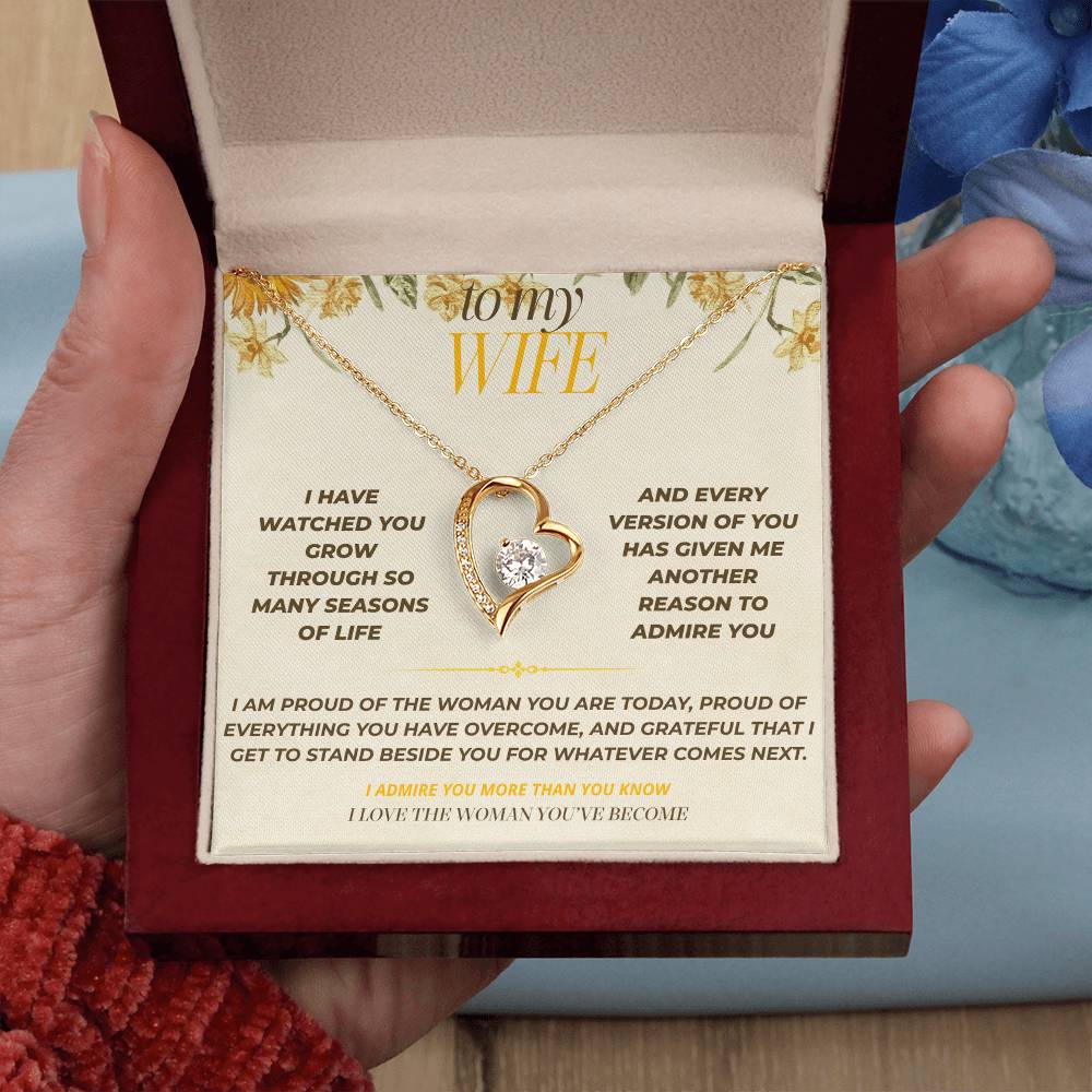 S129 - I Love The Woman You’ve Become – Forever Love Necklace From Husband