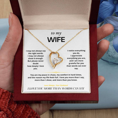 S6 - Things I Don't Say Enough – Forever Love Necklace From Husband