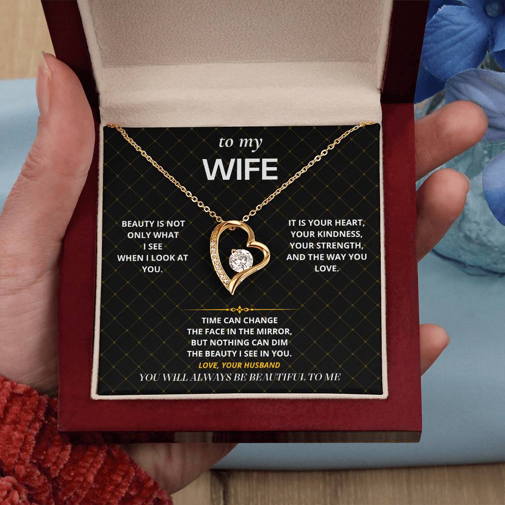 S72 - My Beautiful Wife – Forever Love Necklace From Husband