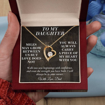 C194 - The Love Between A Father And Daughter Becomes A Legacy That Lives Beyond Every Season - Forever Love Necklace
