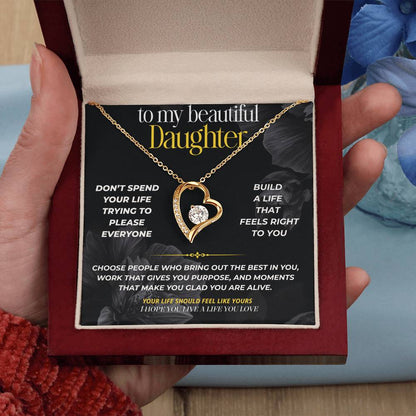 S285 - I Hope You Live A Life You Love – Forever Love Necklace From Dad