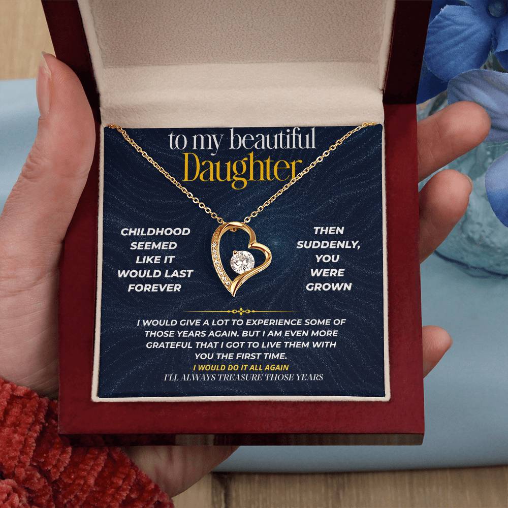S275 - I’ll Always Treasure The Years We Had Together – Forever Love Necklace From Dad