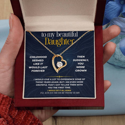 S275 - I’ll Always Treasure The Years We Had Together – Forever Love Necklace From Dad