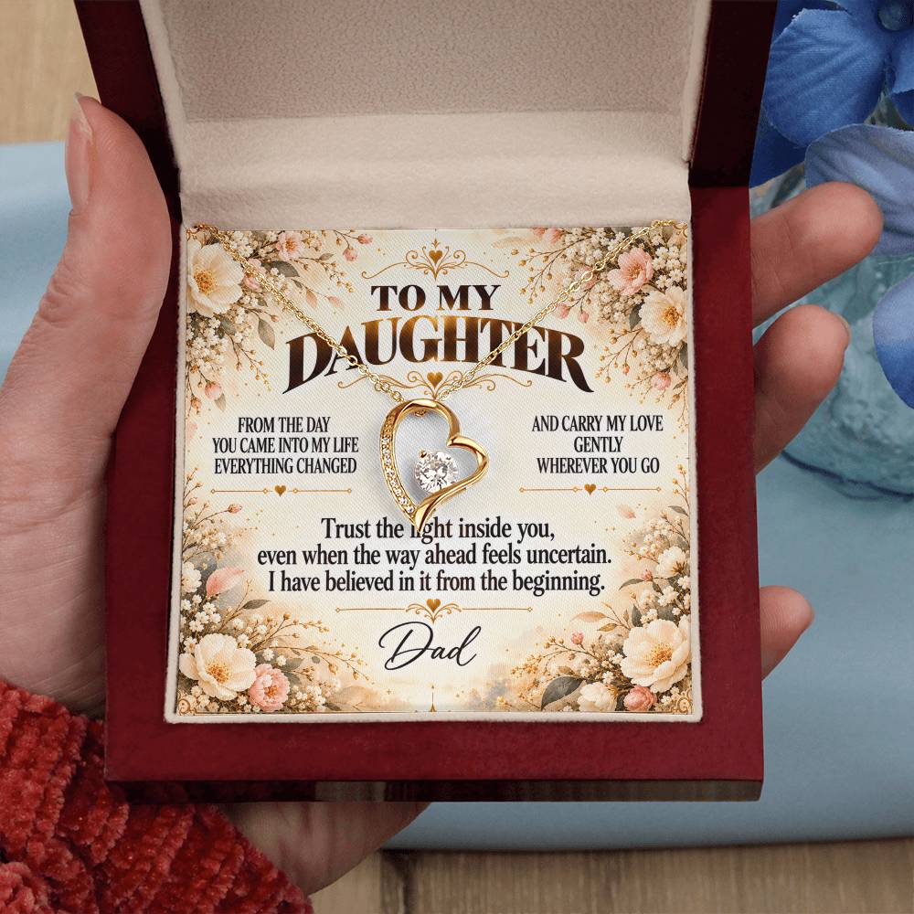 C340 - If You Ever Forget How Special You Are Remember Dad Has Never Forgotten For A Single Day - Forever Love Necklace