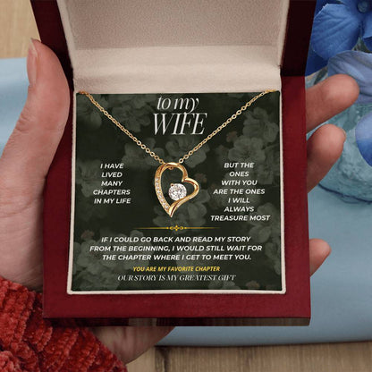 S87 - The Best Part Of My Story Is You – Forever Love Necklace From Husband