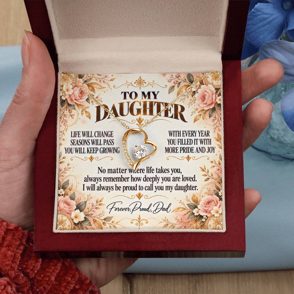 C311 - Life May Change Around You But My Love For You Will Always Remain Constant - Forever Love Necklace