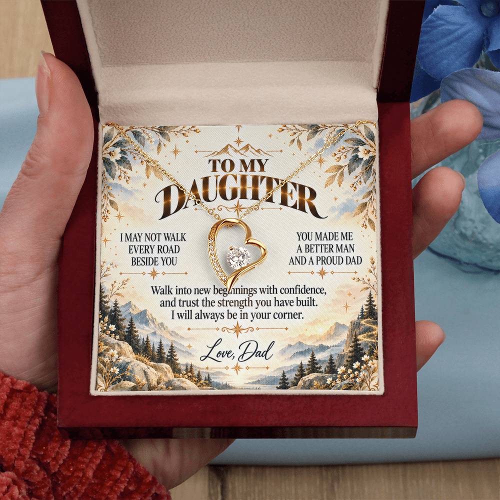 C499 - The Greatest Gift Life Gave Me Was The Chance To Love You As Your Dad - Forever Love Necklace